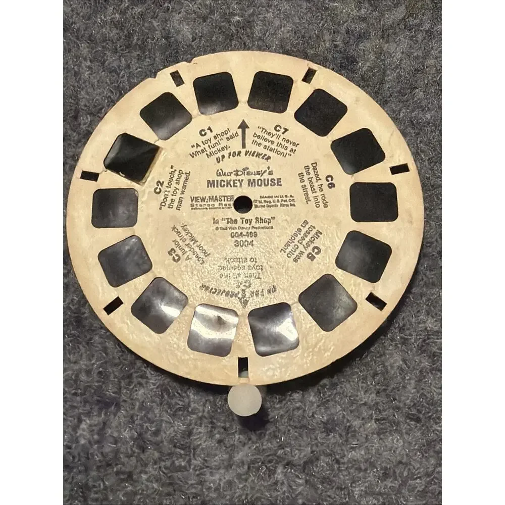 Vintage 1940s Sawyer’s View-Master Stereoscope 3D Viewer w/ Box & Disney, Scooby